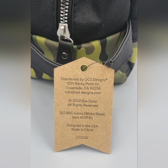 🪖 Rae Dunn Camo GO BAG Toiletry Bag Brand New ✅️ - Picture 5 of 11